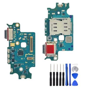 Imagem de UPONEW Para Samsung Galaxy S22 Plus 2022 Porta de carregamento USB Dock Connector Board Flex Peça de substituição com ferramenta de abertura (11 peças)