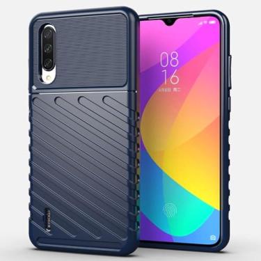 Imagem de Capas para Xiaomi A3 Lite.Caso básico,Botão de pressão flexível / 360 ° Proteção completa,Sensação arenácea