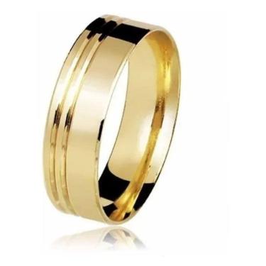 Imagem de Aliança De Moeda Antiga Quadra 7Mm Número 16