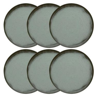 Imagem de Conjunto de Pratos Rasos 06 Peças Flat Pacífico Oxford