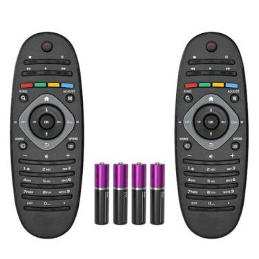 Imagem de Kit 2 Controle Remoto Compatível Philips TV LCD LED - FBG