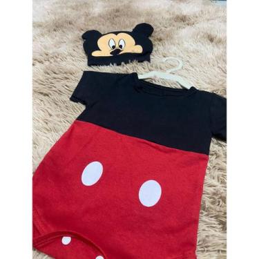 Imagem de Body do Mickey + Touca para bebê até 6 meses - Angell Baby e Kids