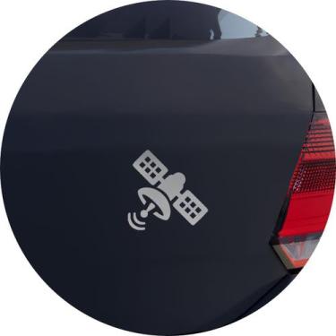 Imagem de Adesivo de Carro Satélite em órbita - Cor Amarelo - Melhor Adesivo, Pr