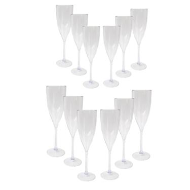 Imagem de Taça Champanhe Espumante Acrílico 180ml Transparente Festas Comemorações Eventos Premium (12)