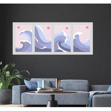 Imagem de Adesivo Decorativo Papel De Parede Ondas Do Mar - Gaudesivos