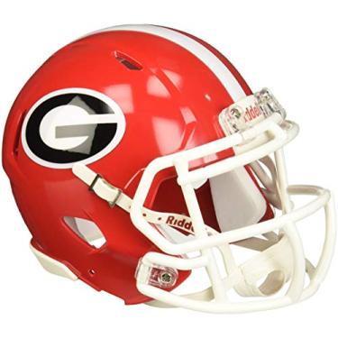 Imagem de Riddell Capacete Esportivo NCAA Speed, Georgia Bulldogs, 7.5" x 6.5", Adultos, Unissex, Fãs de Esportes, Adultos
