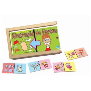 Imagem de Jogo de Dominó Infantil Abstração de Partes - Simque