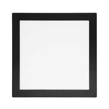 Imagem de Plafon Led Embutir Quadrado Preto 24w Yamamura, LED BRANCO FRIO (6000K