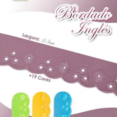 Imagem de Bordado Inglês - Rolo Com 13,7 Metros - Rose - Nº: 135 - Ctl61 - Nybc
