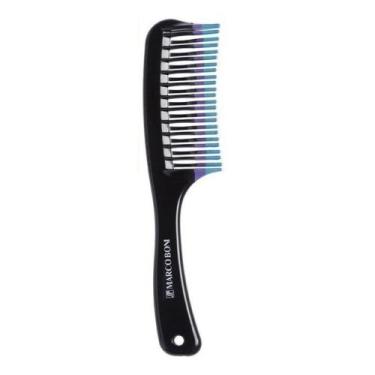 Imagem de Pente Glam Dentes Entrelaçados E Pontas Coloridas Marco Boni, Preto