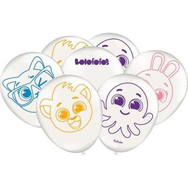 Imagem de Balão Decorativo Bolofofos 25 Unidades - Festcolor, BRANCO, U