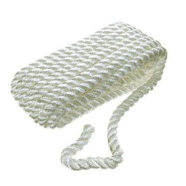 Imagem de Seachoice Corda de ancoragem 42611 para passeios de barco – linha de nylon torcido de 3 fios, 2,5 cm x 9,5 m, branca