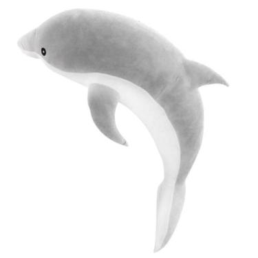 Imagem de Golfinho de Pelúcia Cinza Grande 95cm Plush Antialérgico - Sunn Toys