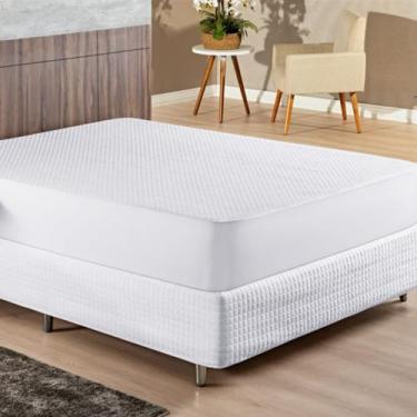 Imagem de Capa Colchão Casal Padrão Box Impermeável Matelado Elástico - Mava Enx
