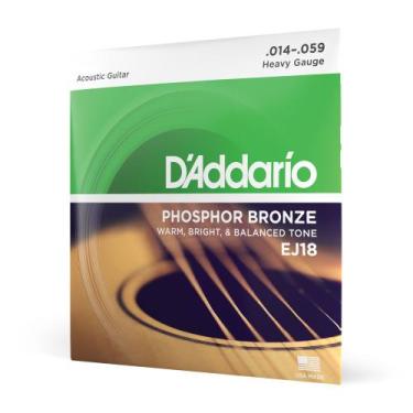 Imagem de Encordoamento Violão Aço 14-59 D Addario Phosphor EJ18