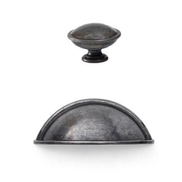 Imagem de Kit 24 Puxadores Gaveta Porta Moveis Armário Puxador Concha - Telis Fe