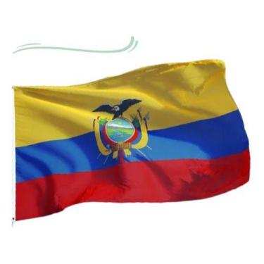 Imagem de Bandeira Do Equador 1,5mt X 90cm Copa Do Mundo Oferta - WCAN