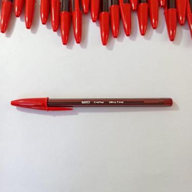 Imagem de Caneta Esferográfica 0.7 Cristal Ultra Fine - BIC, Vermelha