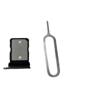 Imagem de zhxchzhi Suporte para bandeja de cartão SIM OEM + pino de substituição para Google Pixel 8 partes preto