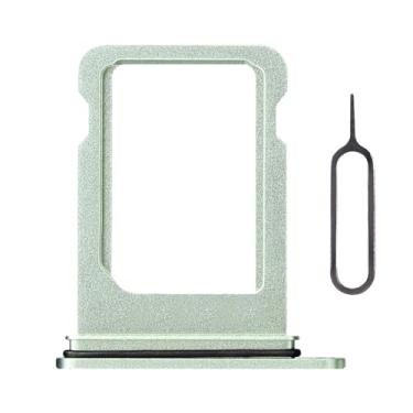 Imagem de Risidamoy Bandeja de cartão SIM dos EUA versão única verde para iPhone 12 Mini adaptador de suporte de bandeja de cartão SIM de substituição com ejetor SIM para reparo de celular para iPhone 12mini