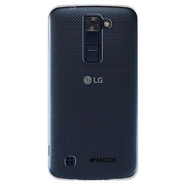 Imagem de AMZER Capa para LG K8, LG Phoenix 2 K371 em gel macio TPU Skin Fit para LG K8, LG Phoenix 2 K371 - Transparente