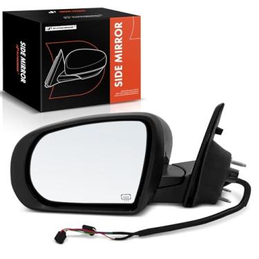 Imagem de A-Premium Espelho retrovisor elétrico lateral do motorista - compatível com Jeep Compass 2017-2022 - Espelho retrovisor externo preto dobrável manual aquecido com seta