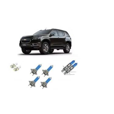 Imagem de Kit Lampada Super Branca H7 H1 Trailblazer 2013-2018 55W 12V
