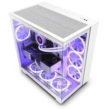 Imagem de Gabinete Gamer NZXT H9 Flow, Mid Tower, ATX, Lateral e Frontal em Vidr