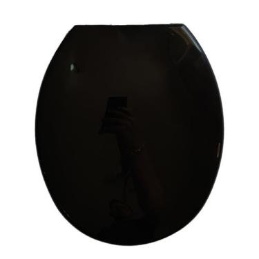 Imagem de Tampa De Privada Convencional Preto Para Bacia Deca - Astra, Assento S