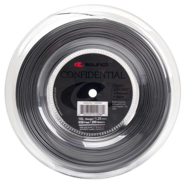 Imagem de Corda Solinco Confidential 16L 1.25mm Rolo Com 200 Metros Chumbo
