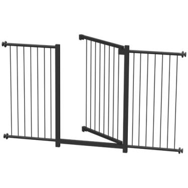 Imagem de Grade portãozinho pet bebê divisor ambiente corredor 70 cm 100 cm até 