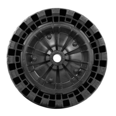 Imagem de Pneu Maciço ø 320 X 75 Mm Tramontina Com Roda Plástica Universal Para Carrinho De Mão