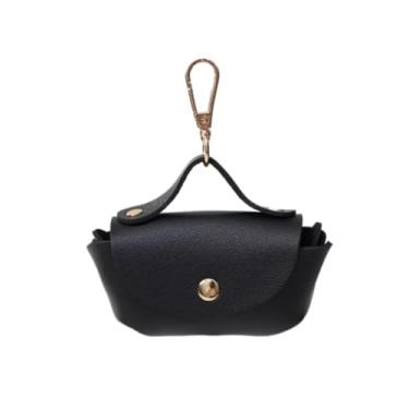 Imagem de Porta Saquinhos Higiênicos Cata Caca Pet Em Couro PU, Bolsa Para Saquinho Higiênico Coletor Pet (Preto)