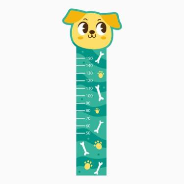 Imagem de Régua de Crescimento Adesivo Cabeça Cachorrinho 195 cm Altura - Impéri