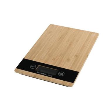 Imagem de Balança Digital de Cozinha Bambu 23 cm Mimo Style BZ22248