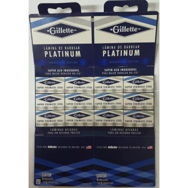 Imagem de Lamina De Barbear Gillette Platinum 60 Laminas - Gilette