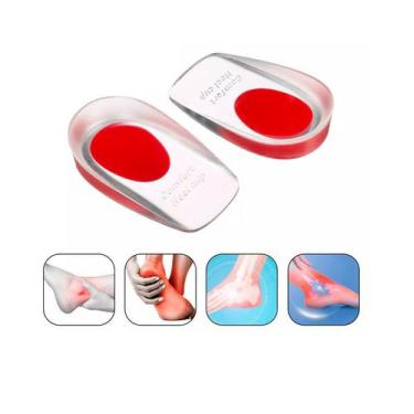 Imagem de Calcanheira De Gel Ortopédica Silicone Confortável 1 Par - Comfort Hel