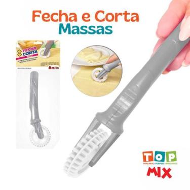 Imagem de Carretilha Para Massas Cortador Fecha E Corta Massas Pastel Receitas -