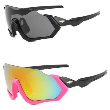 Imagem de Óculos Ciclismo Esportivo Feminino Speed Kit 2 Unidades
