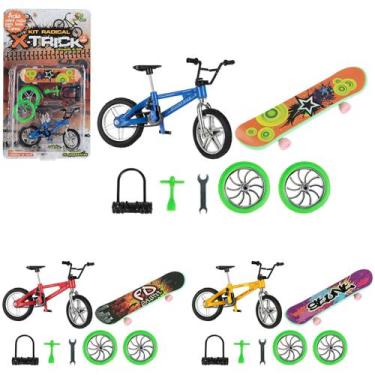 Imagem de Skate de dedo radical bike de dedo bicicleta com acessórios de brinque