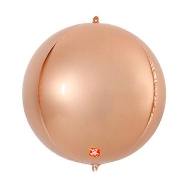 Imagem de Balão de Festa Metalizado 25" - Rose Gold - 1 unidade - São Roque - Ri