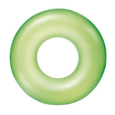 Imagem de Boia Inflável Circular Neon 91cm para Piscina Bestway, Verde