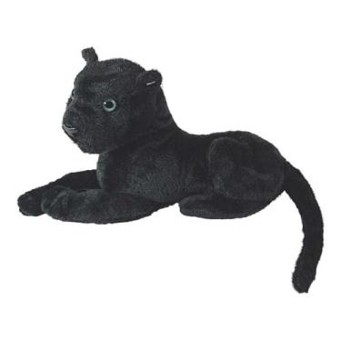 Imagem de Pantera Preta Pelúcia Deitada Cabeça Durinha 30Cms - Tuka Toy