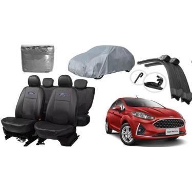 Imagem de Jogo de Capa de Couro Fiesta 13-21 + Capa de Cobrir + Limpador de Para