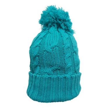 Imagem de Touca Katlen Tricot Trança, Verde agua