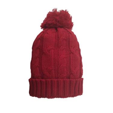 Imagem de Touca Katlen Tricot Trança, Vermelho