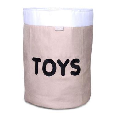 Imagem de Cesto Organizador Para Brinquedos  - Bebê & Enxoval, Toys Cáqui/Cru