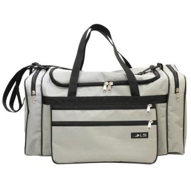 Imagem de Bolsa Viagem LS Bolsas Rip Stop Cinza com 5 divisões - BV6457