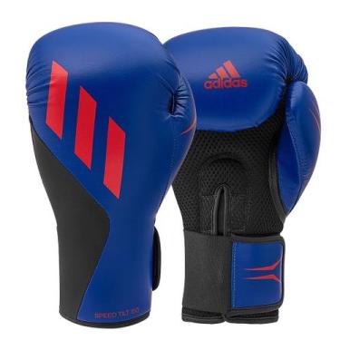 Imagem de Luva de Boxe adidas em PU Speed TILT 150 Azul e Vermelho, 12 Oz