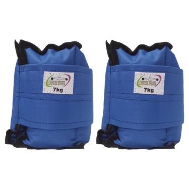 Imagem de Caneleira / Tornozeleira 7 KG - Exercise Sports, Azul